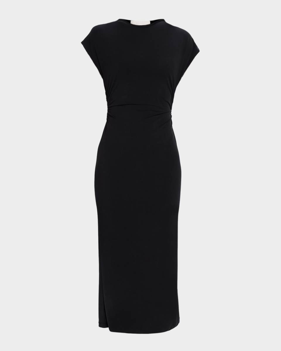 Mesa Slouchy Mock-Neck Midi Dress